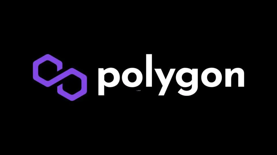 Polygon logo on a black background