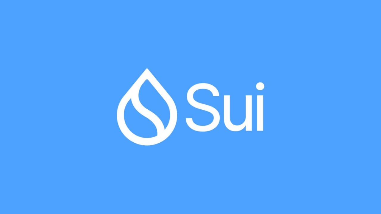 Sui logo on a blue background